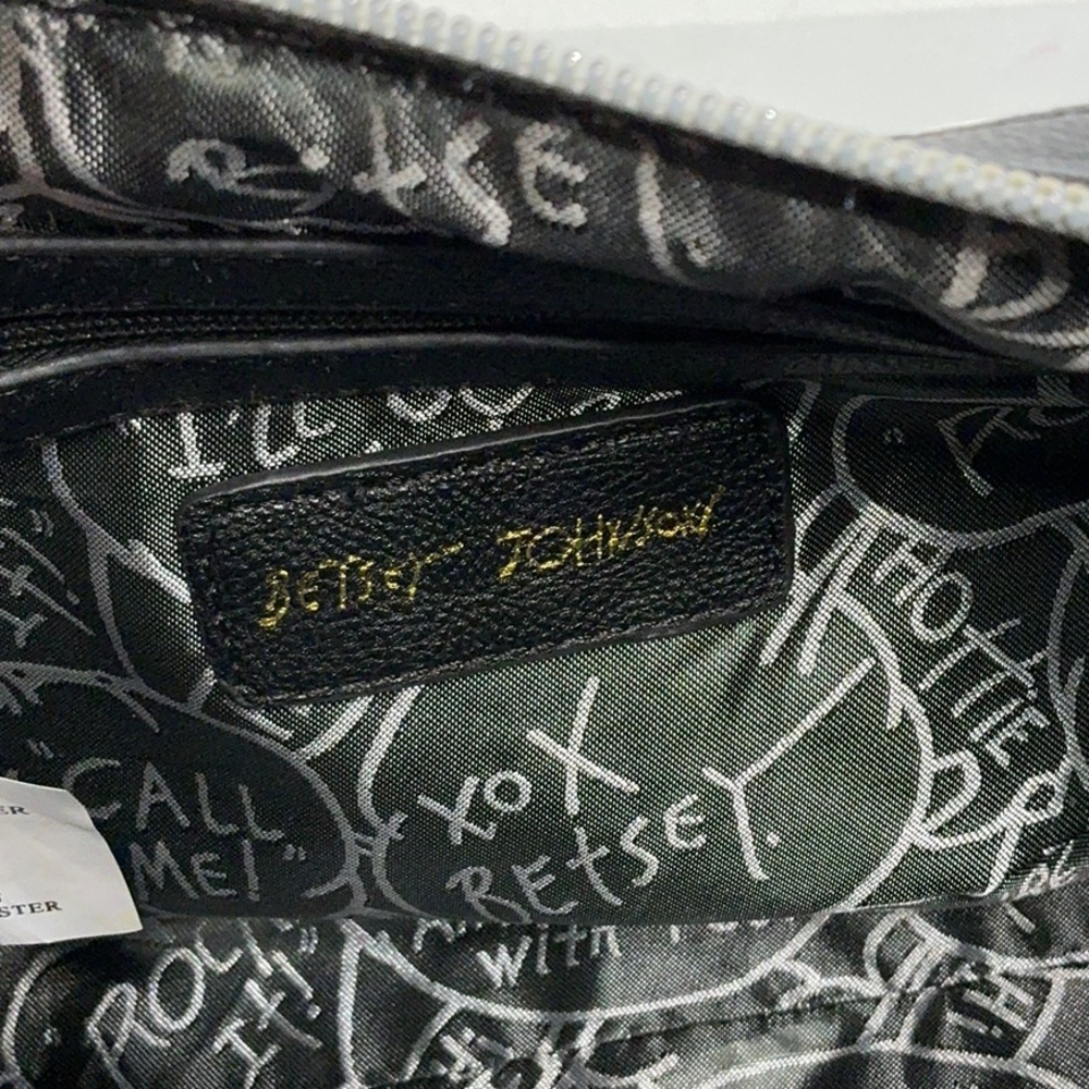 Betsey Johnson Classic Heart Quilted Sachel Handbag - Picture 12 of 15
